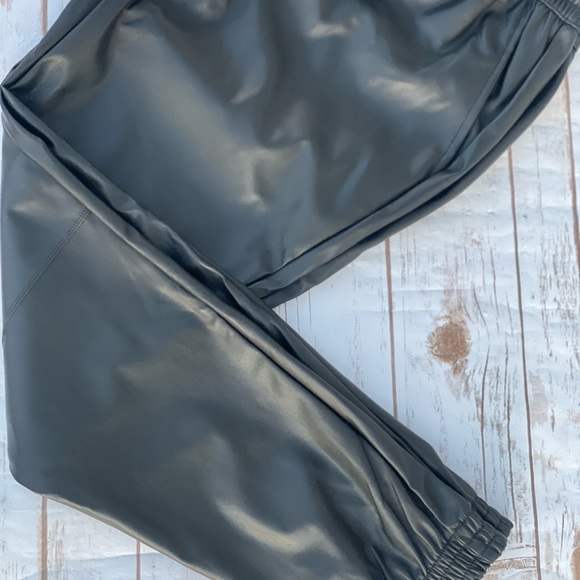 #68 Gina Faux Leather Joggers- Plus Size - Picture 3 of 4